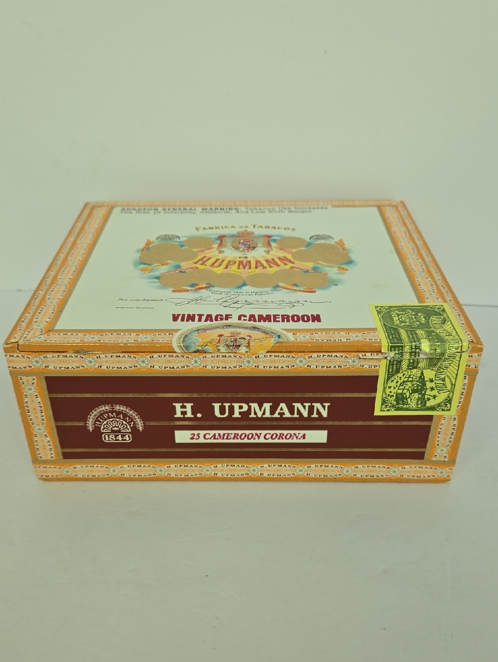 Vintage H. Upmann Vintage Cameroon Empty Cigar Craft Box